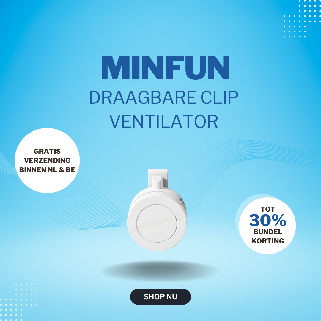 MINFUN Kleine Wervelwind Clip Taille Nek Ventilator