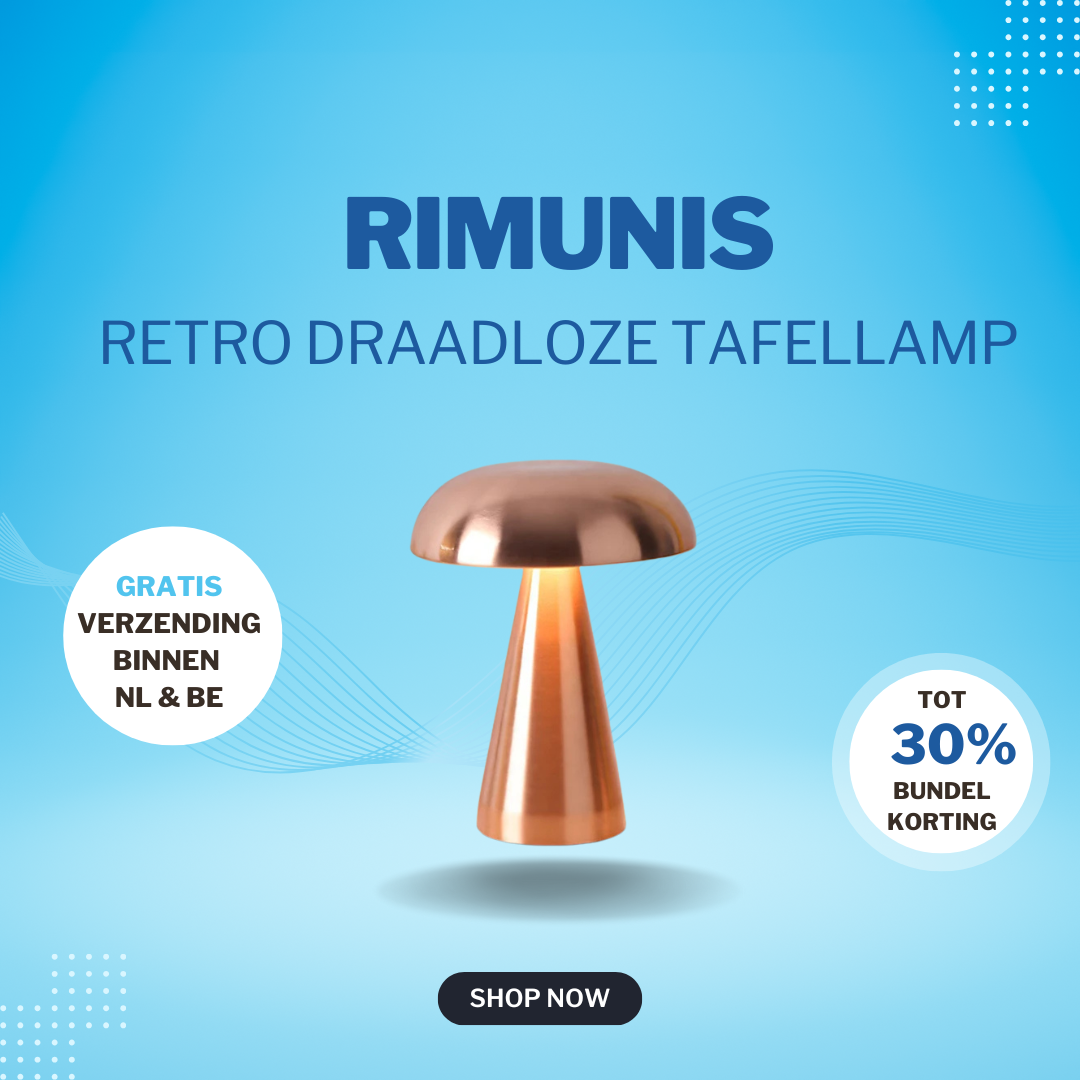 RIMUNIS™ Retro Tafellamp - Draadloos