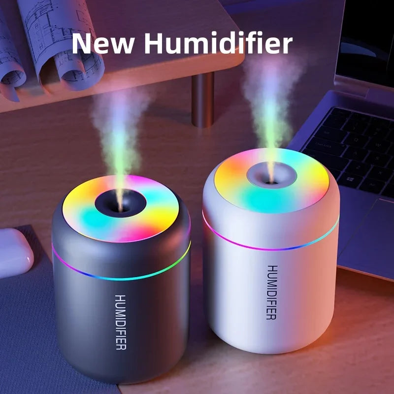 HUDIMI Mini Humidifier Aroma Diffuser Met licht