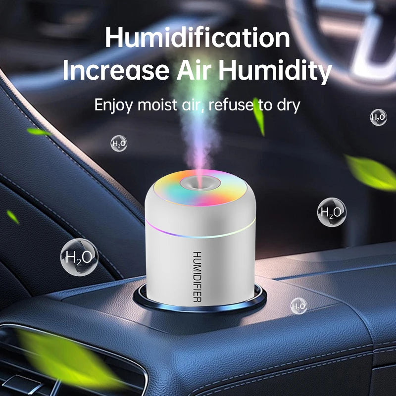 HUDIMI Mini Humidifier Aroma Diffuser Met licht