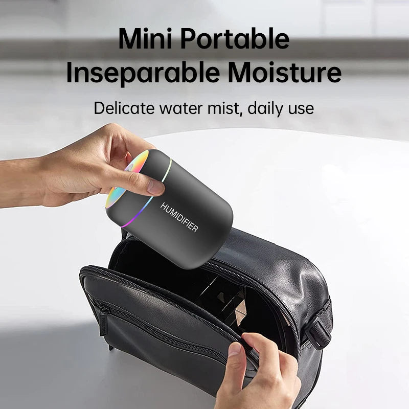 HUDIMI Mini Humidifier Aroma Diffuser Met licht
